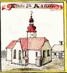 Kirche zu Rausse - Koci, widok oglny